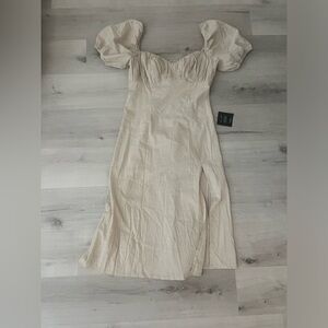 Lulus Tan Midi Dress
